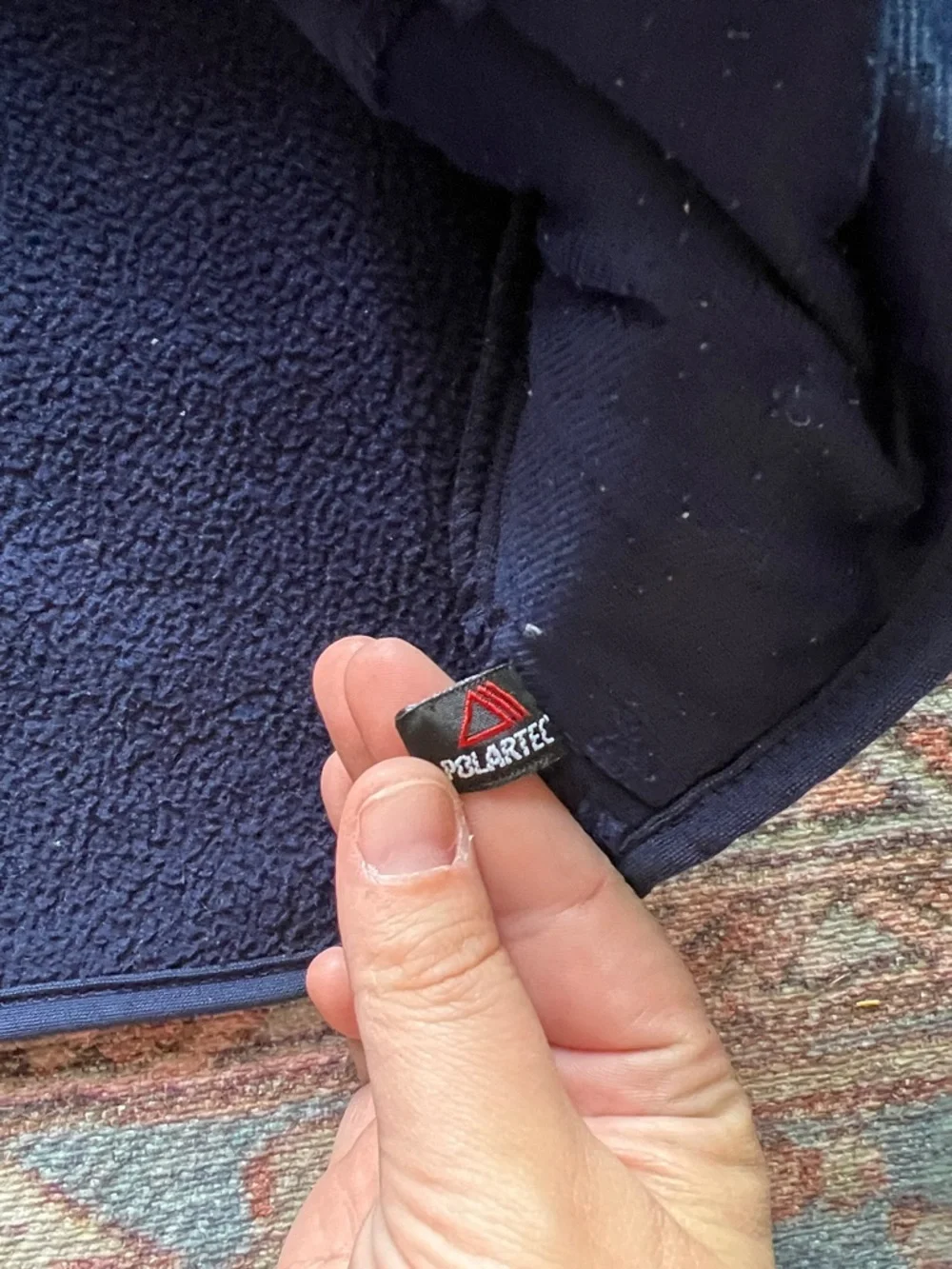 L.L. Bean Navy Fleece Polartec Pullover